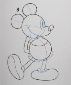 Drawing Classic Mickey Body 3